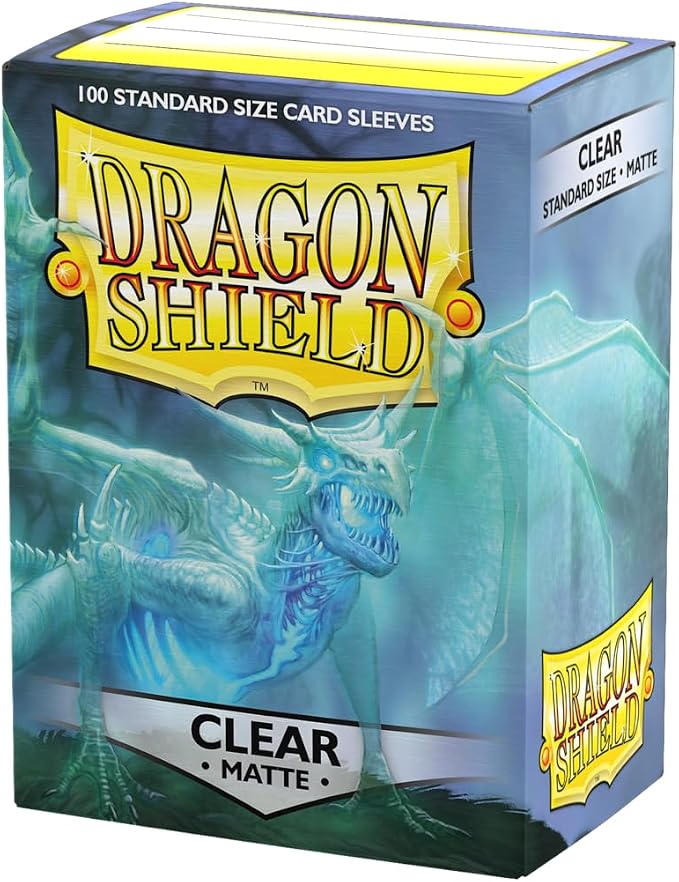Dragon Shield: Micas Protectoras Tamaño Estándar (Standard Size) - Clear Matte (Caja con 100)