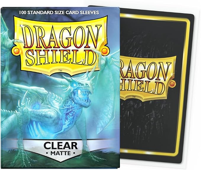 Dragon Shield: Micas Protectoras Tamaño Estándar (Standard Size) - Clear Matte (Caja con 100)
