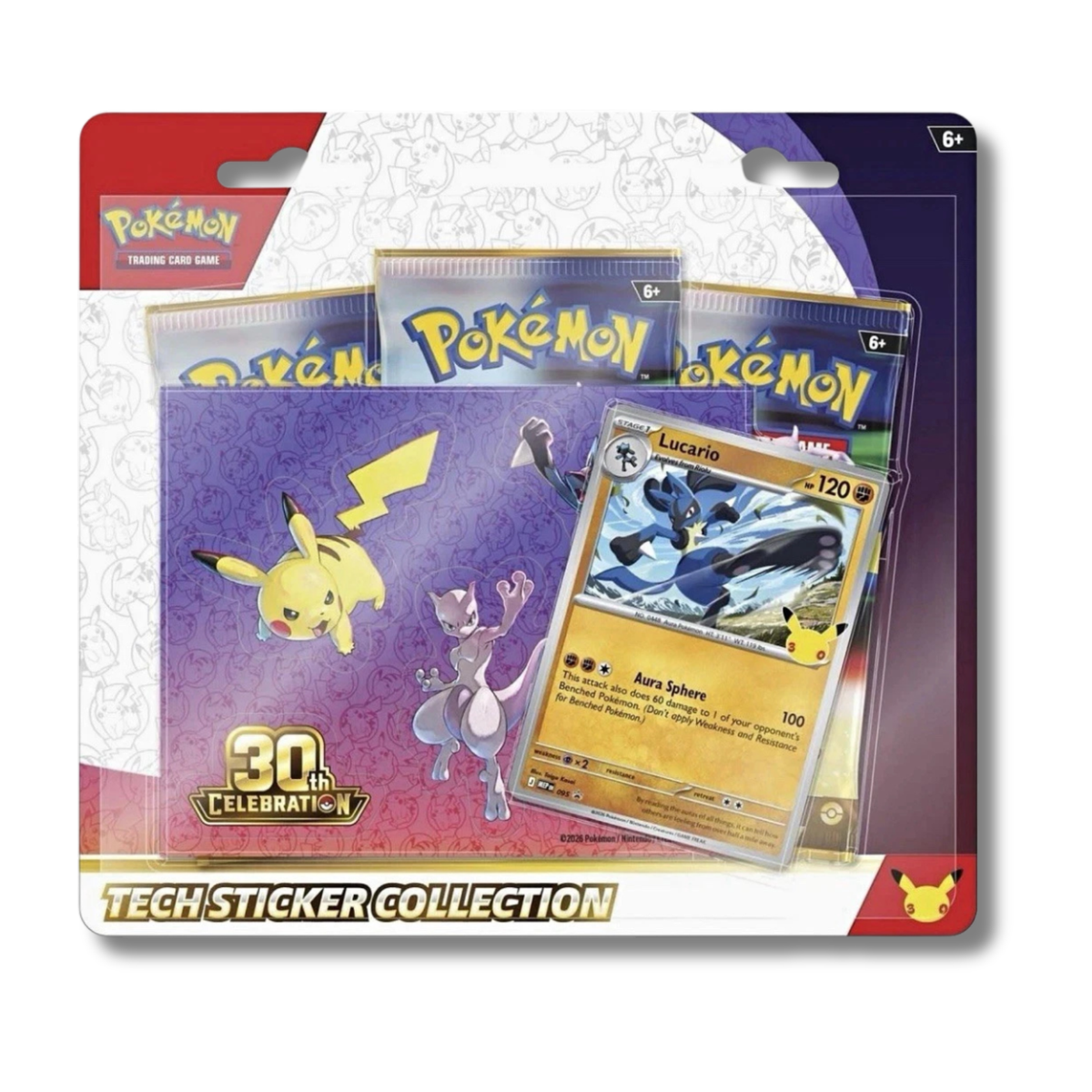 PREVENTA: Pokémon TCG: Colección Tech Sticker - 30 Aniversario (Español)