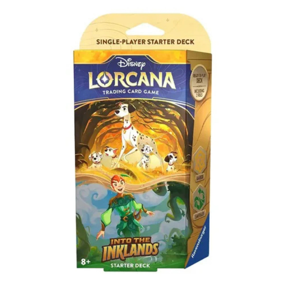 Disney Lorcana TCG: Mazo de Inicio (Starter Deck) - Peter Pan & 101 Dálmatas (Inglés)