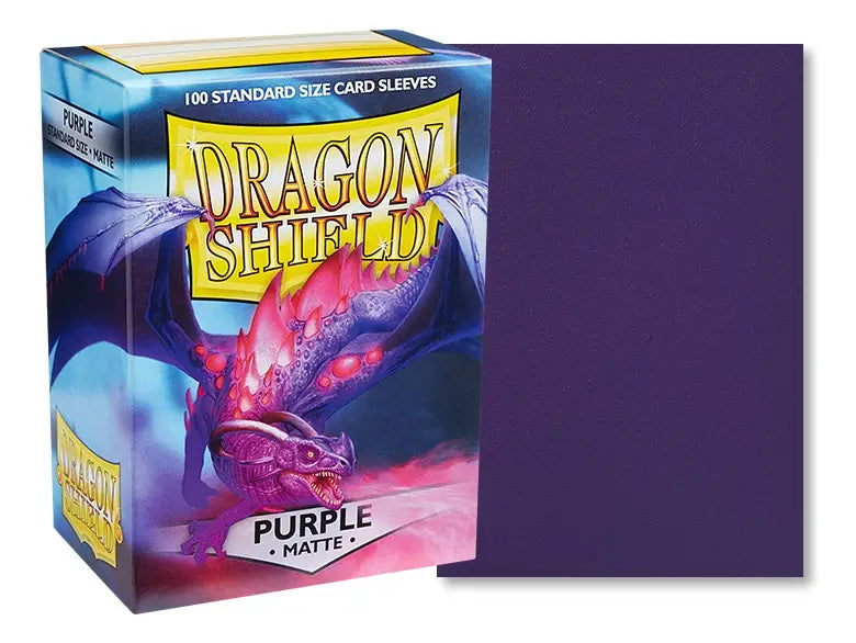 Dragon Shield: Micas Protectoras Tamaño Estándar (Standard Size) - Purple Matte (Caja con 100)