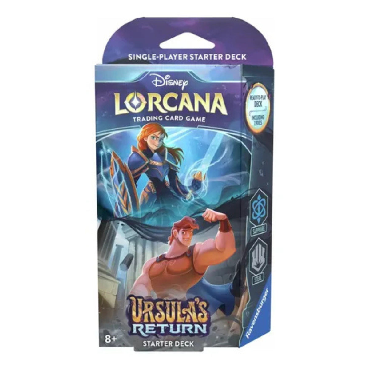 Disney Lorcana TCG: Mazo de Inicio (Starter Deck) - Rise of the Floodborn Zafiro / Acero (Inglés)