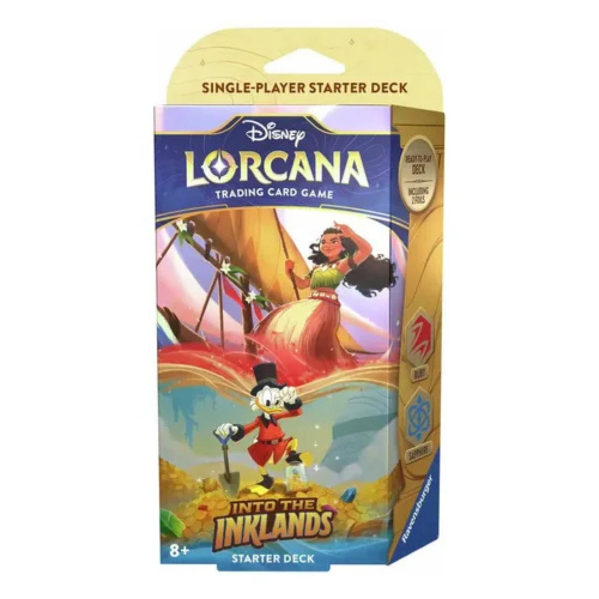 Disney Lorcana TCG: Mazo de Inicio (Starter Deck) - Into the Inklands Rubí / Zafiro (Inglés)