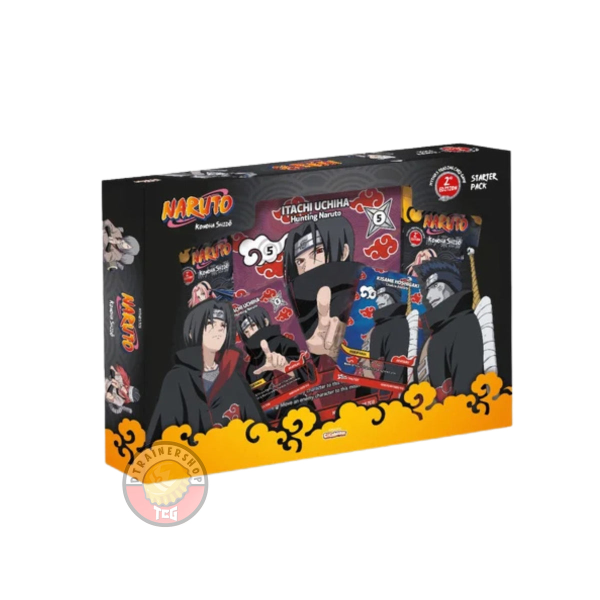 PREVENTA: Naruto Mythos TCG: Konoha Shido Set 1 Edicion 2 - Itachi Starter Pack En Ingles