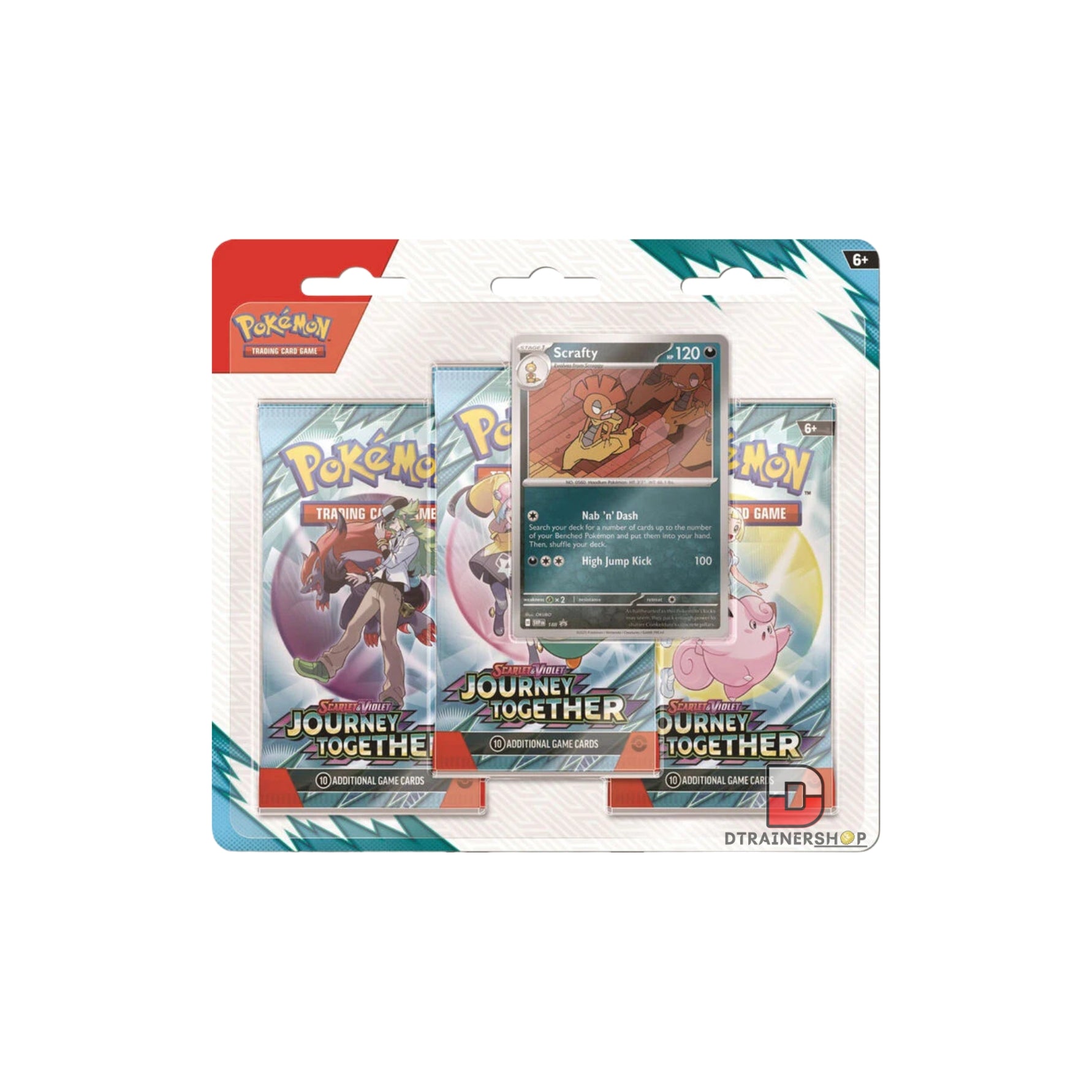 POKEMON TCG: Pokemon Journey Together Boosters 3-Pack Blister