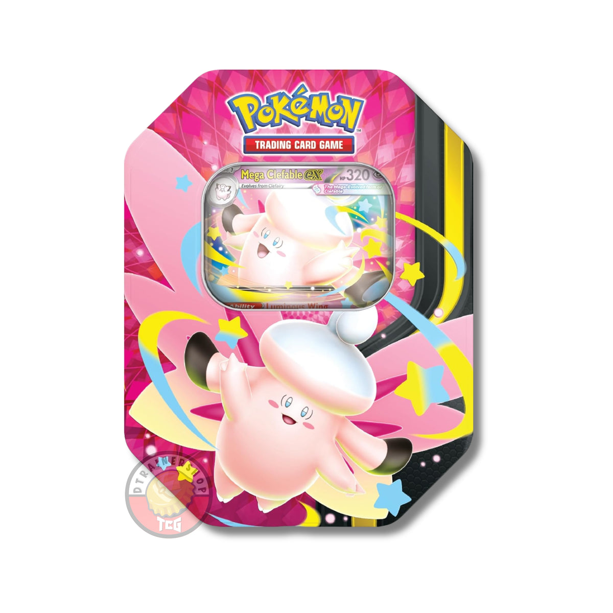 Pokémon TCG: Lata de Colección (Tin) - Clefable ex (Mega Evolution: Moonlit) (Inglés)
