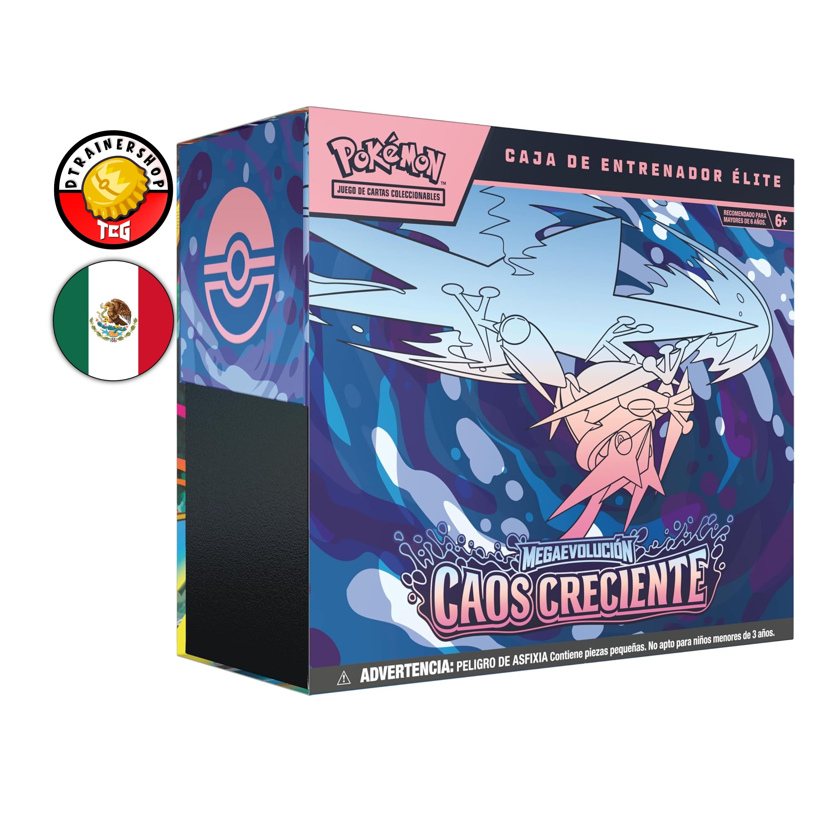 POKEMON TCG: Mega Evolution - Caos Creciente - Caja de Entrenador Élite (Español)