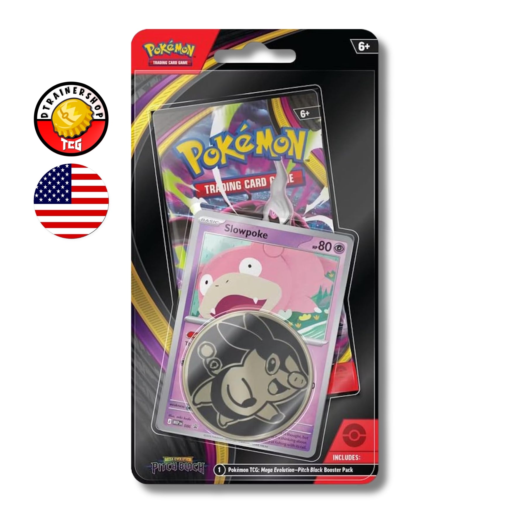 PREVENTA: Pokémon TCG: Mega Evolution - Pitch Black - Premium Checklane Blister