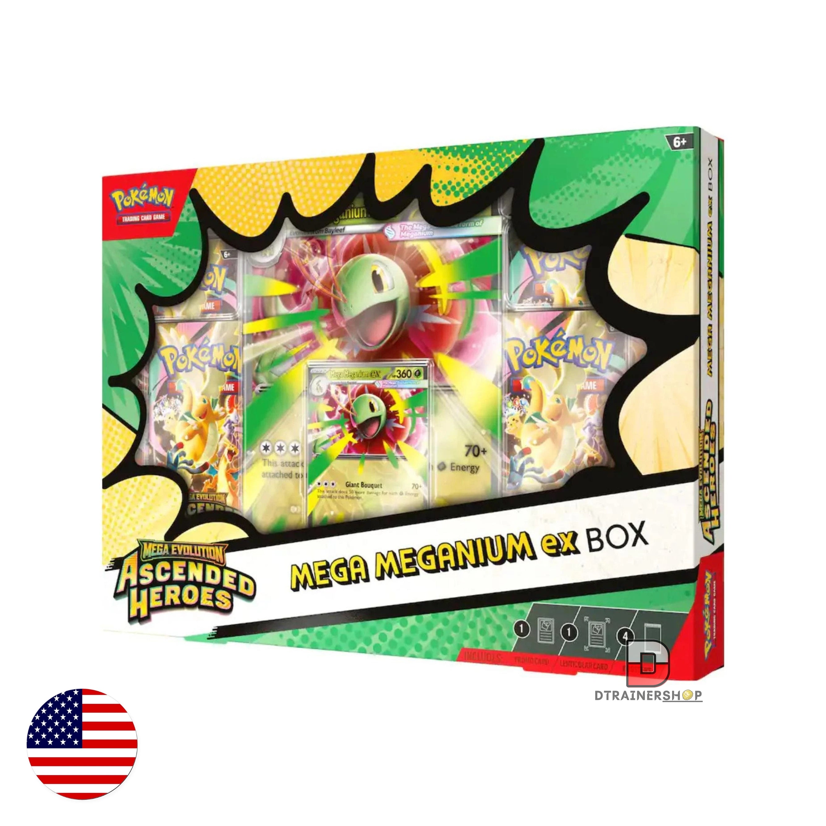 POKEMON TCG: Pokemon Tcg Mega Mega Meganium Ex Box Ascended Heroes Ingles