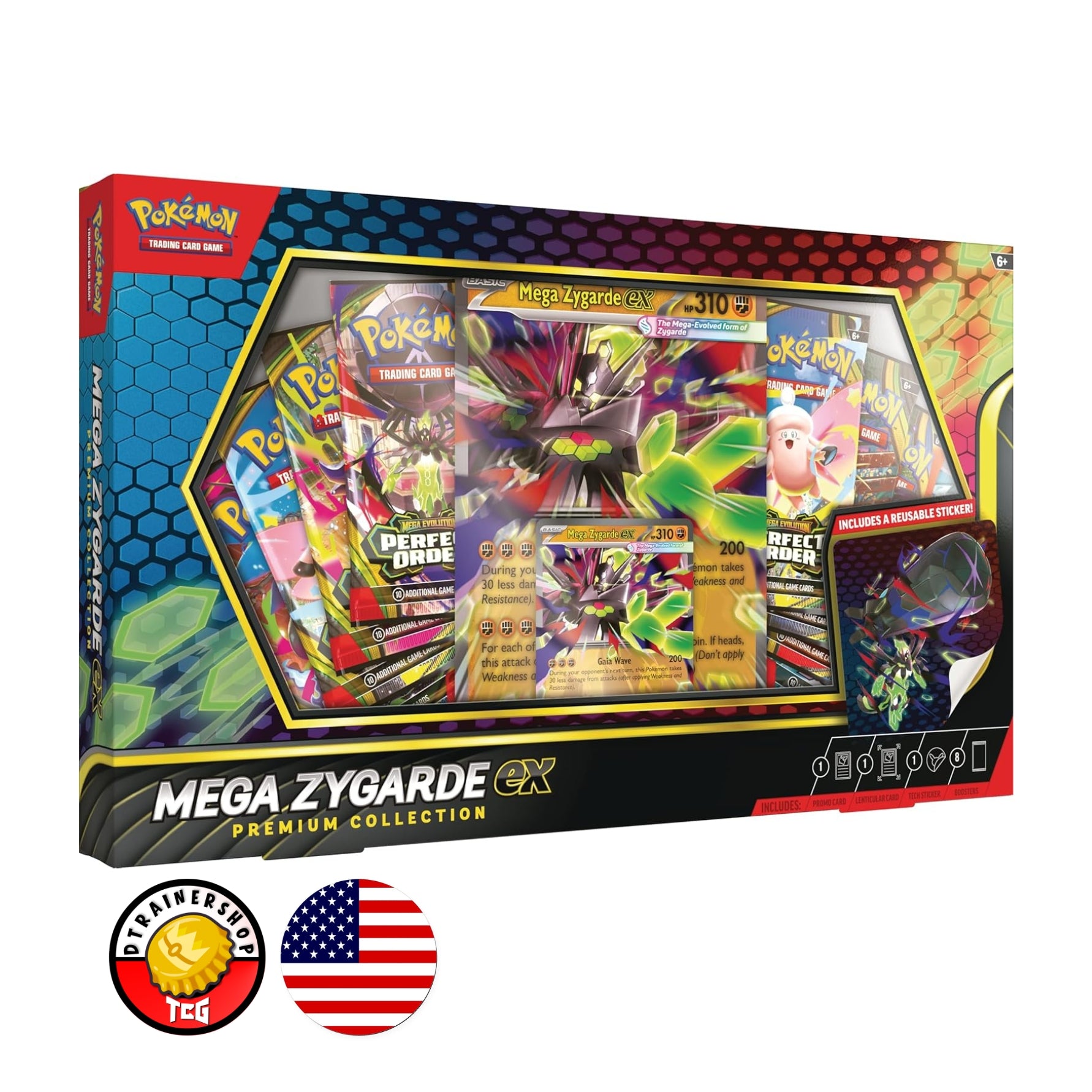 Pokemon TCG: Mega Zygarde ex Premium Collection (Inglés)
