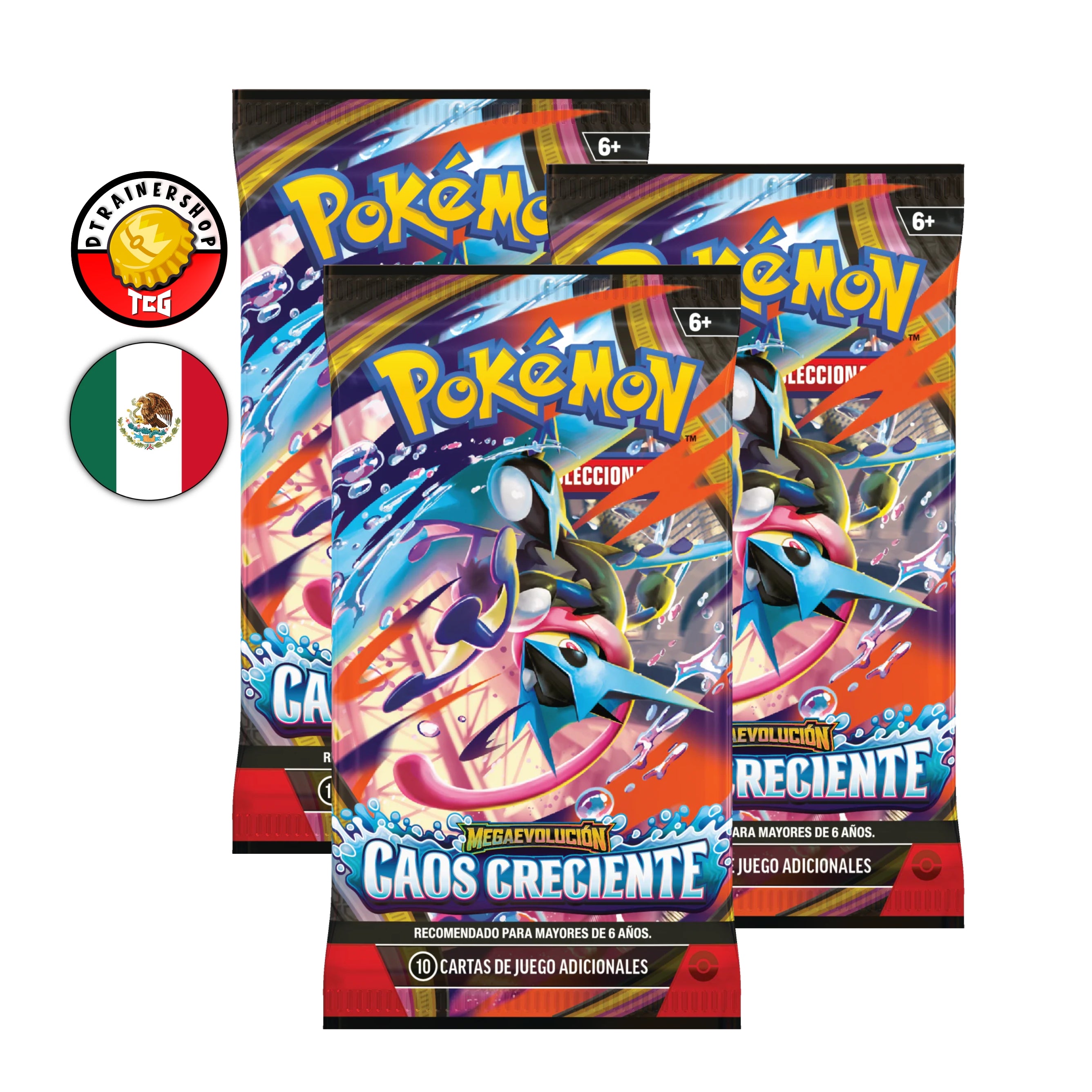 POKEMON TCG: Paquete Especial de 3 Sobres (Booster Packs) - Chaos Rising (Inglés)