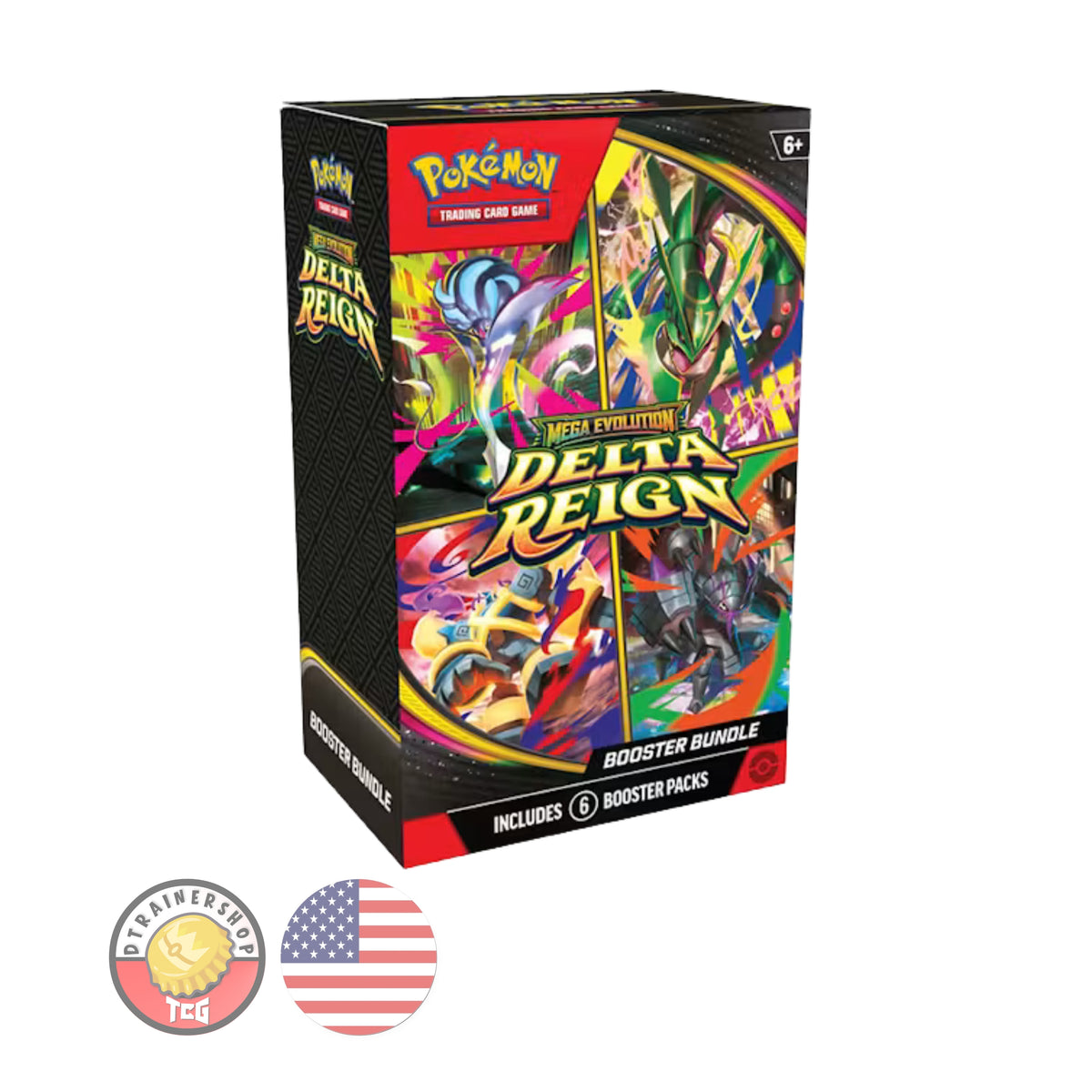 PREVENTA Pokémon TCG: Paquete de Sobres (Booster Bundle) - Mega Evolution: Delta Reign (Inglés)