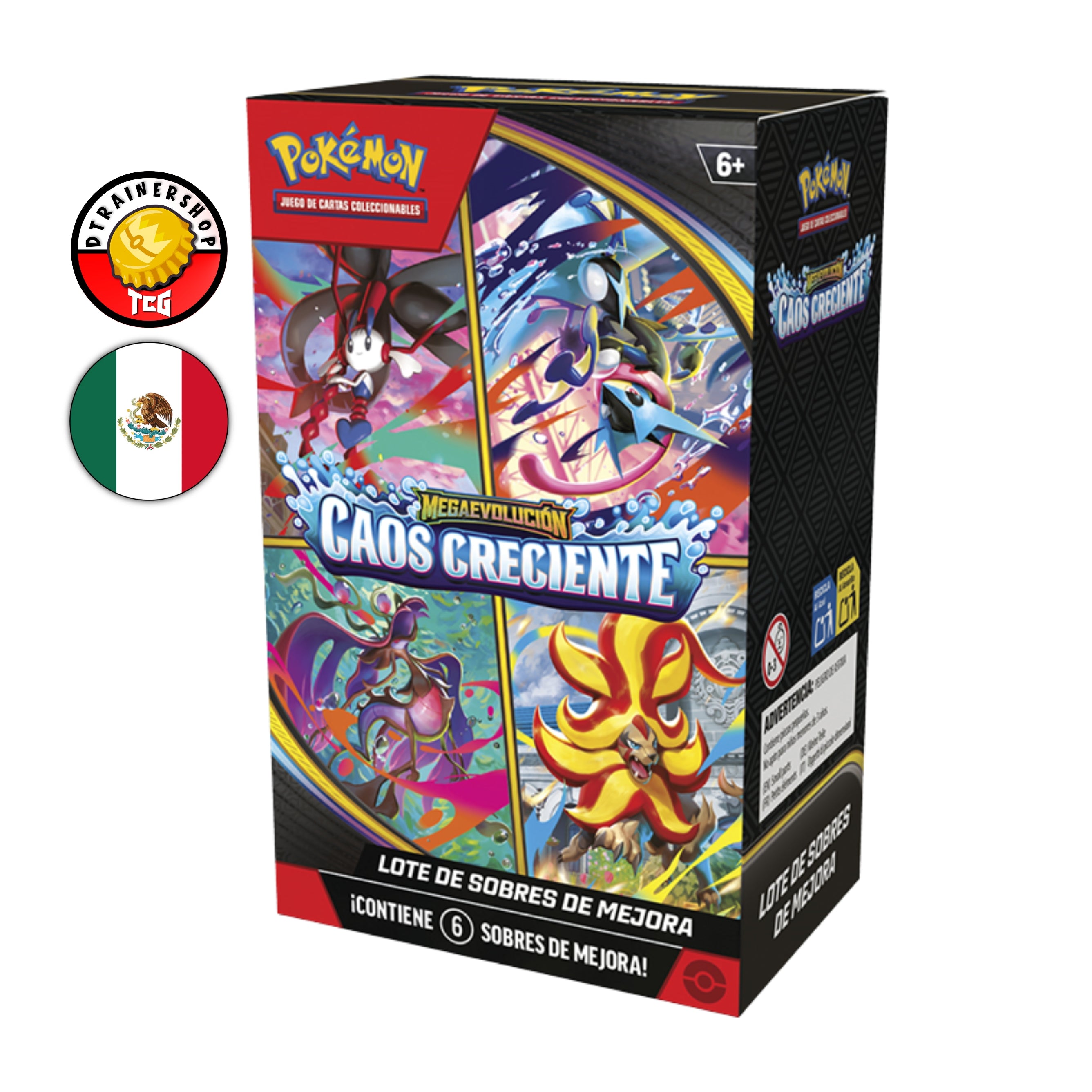 POKEMON TCG: Paquete de Sobres de Refuerzo (Booster Bundle) Caos Creciente (Español)