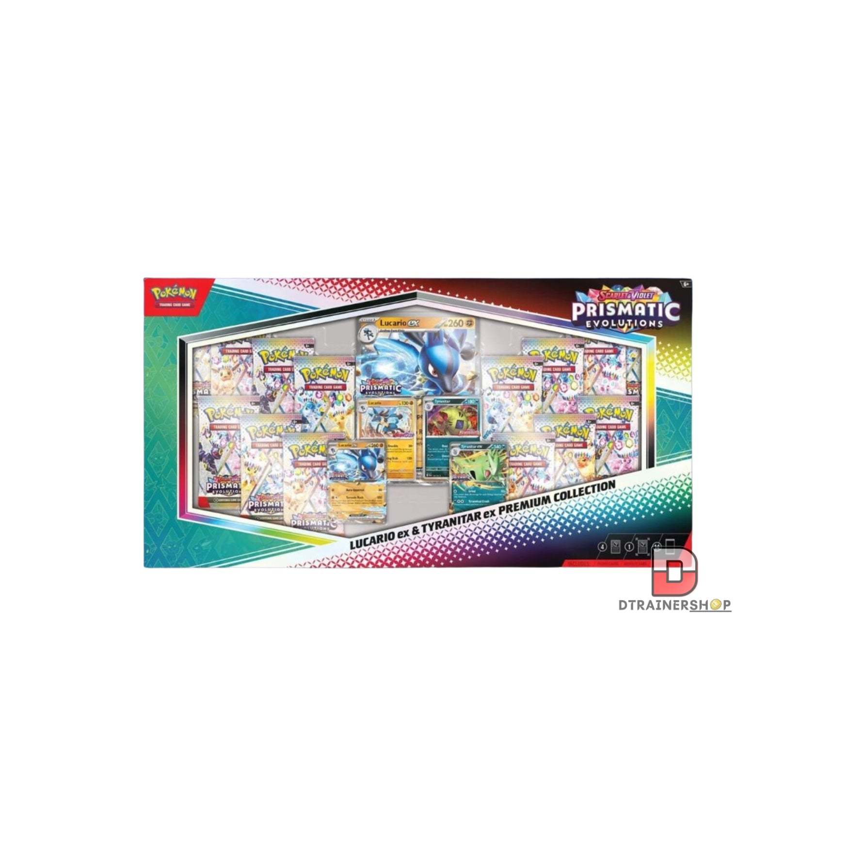 POKEMON TCG: Prismatic Evolutions Lucario and Tyranitar Collection