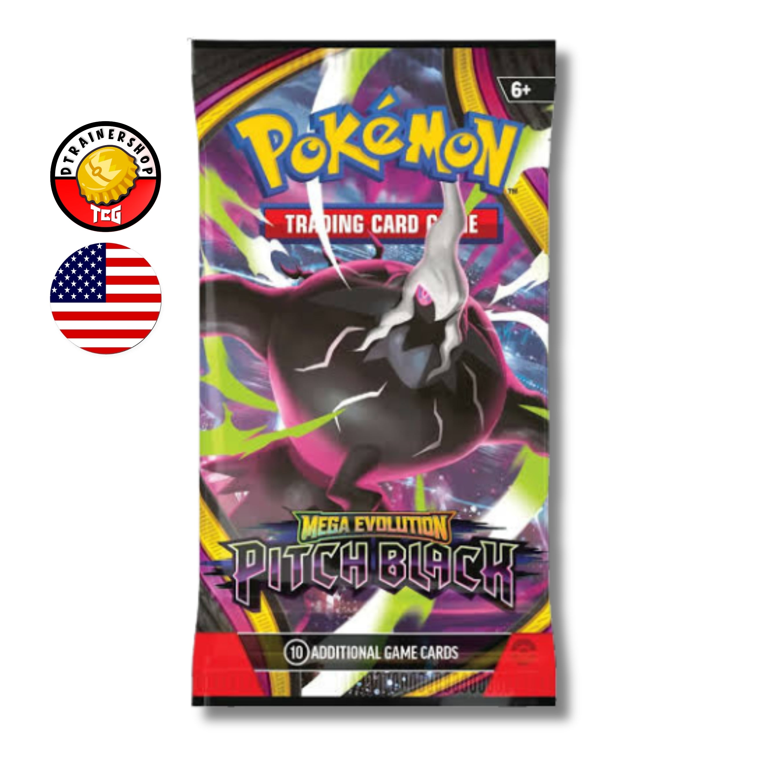 Pokémon TCG: Sobre de Refuerzo (Booster Pack) - Pitch Black (Inglés)