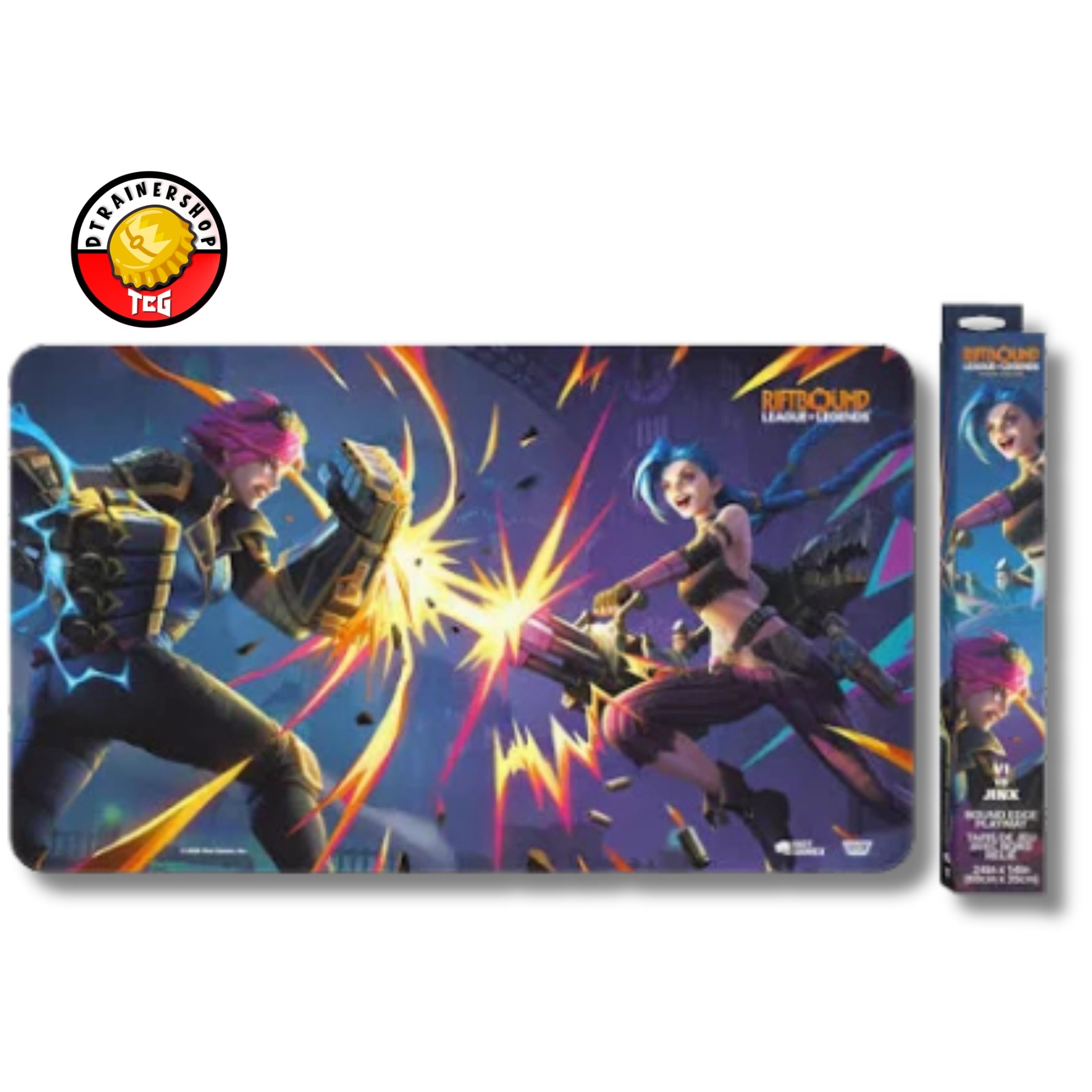 PREVENTA: Riftbound: League of Legends TCG - Vendetta - Playmat Vi vs. Jinx